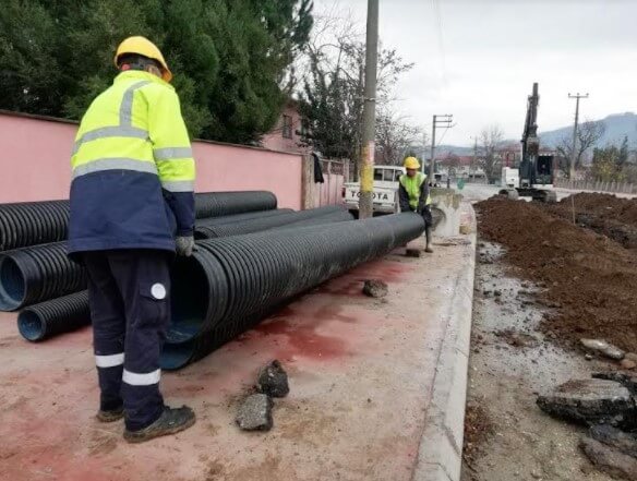 Büyükşehir SASKİ Kuzuluk’ta yağmursuyu hattını yeniliyor