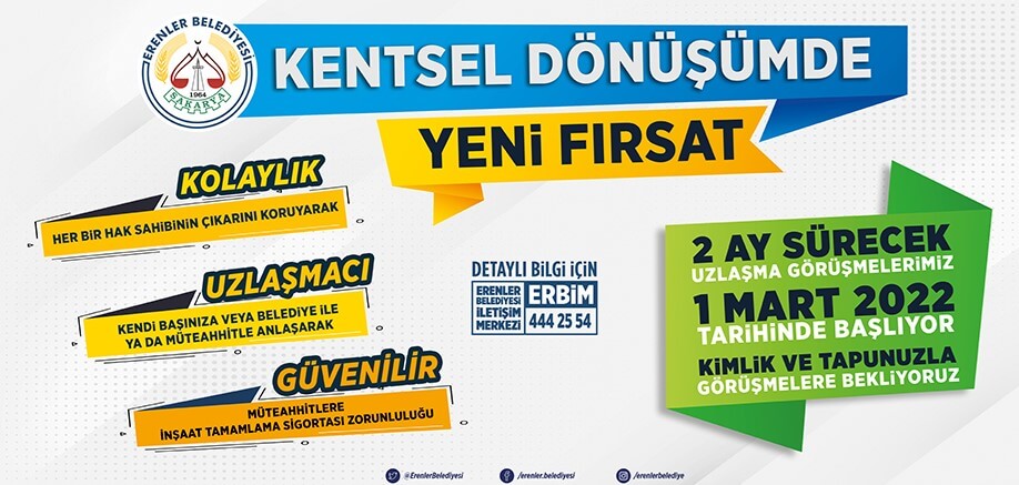 Erenler'de kentsel dönüşüm hızlanacak