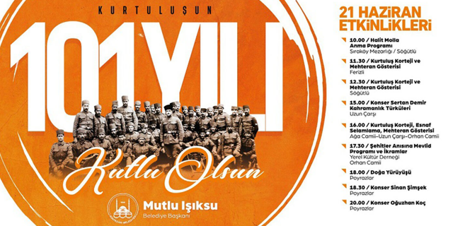 Kurtuluşun 101. Yılı Coşkuyla Kutlanacak