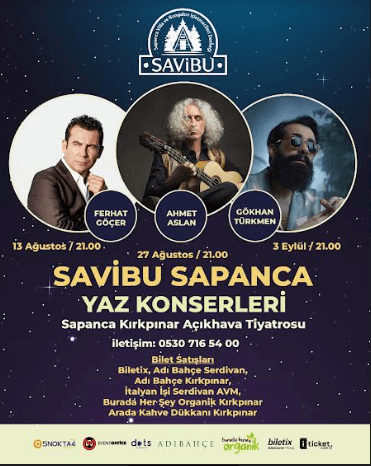 SAVİBU Açık Hava Yaz Konserleri başlıyor